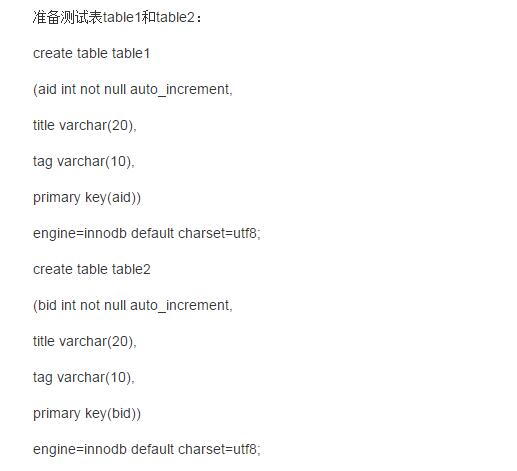 MySQL入門教程