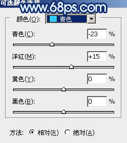 Photoshop打造唯美的暗調青藍色秋季人物圖片