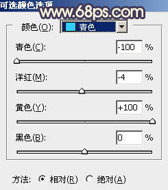 用PS調出唯美金黃色晚霞人物照片效果