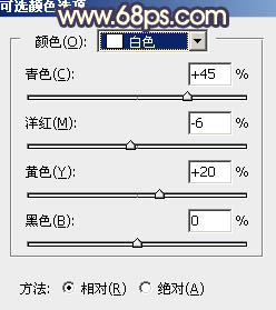 用PS調出唯美金黃色晚霞人物照片效果