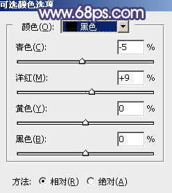 PS調出清爽淡綠色外景美女頭像照片