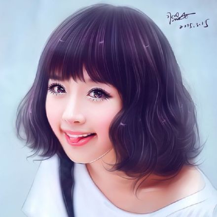 巧用photoshop+sai給可愛小女孩做轉手繪效果 三聯