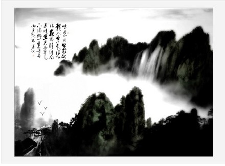photoshop如何在風景秀麗的照片中創建一個傳統的中國水墨畫效果 三聯
