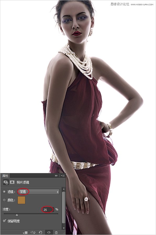 Photoshop調出美女模特誘人的咖啡膚色,PS教程,素材中國