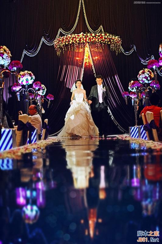 Photoshop詳細解析室內婚片婚宴的整體色彩處理教程   三聯