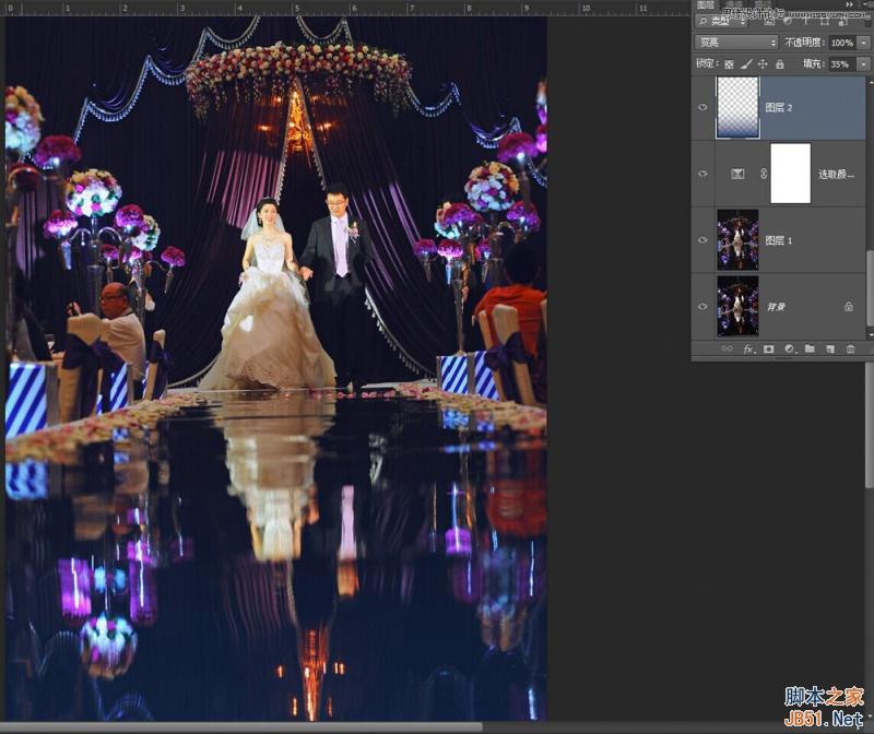 Photoshop詳細解析室內婚片婚宴的整體色彩處理教程