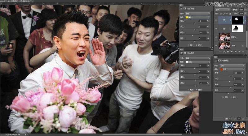 Photoshop詳細解析室內婚片婚宴的整體色彩處理教程