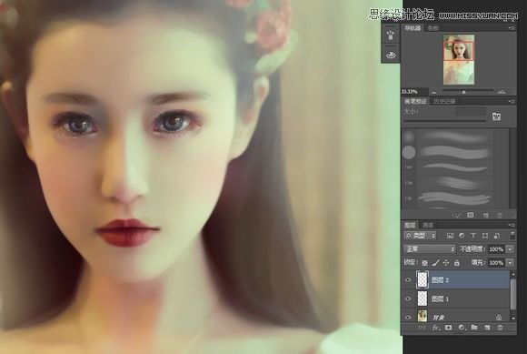 Photoshop把真人照片轉成唯美的手繪效果,PS教程,素材中國