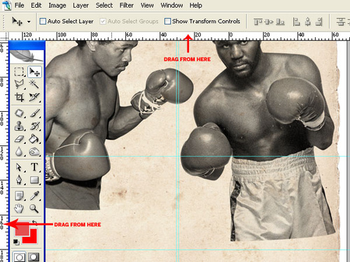 PS教程：Photoshop創建復古風格拳擊海報