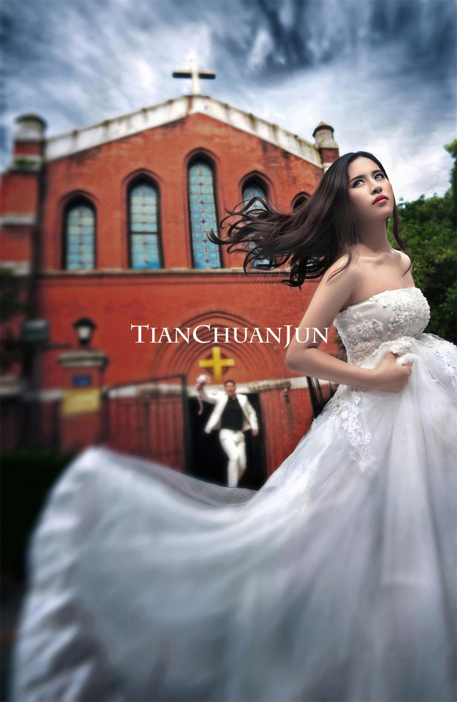 Photoshop調出婚紗樣片高質量膚色效果 三聯