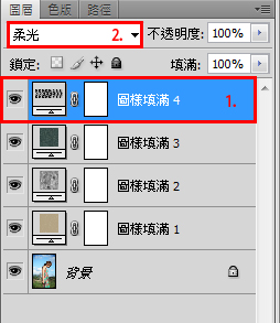 PS教程：利用圖案工具加強照片效果