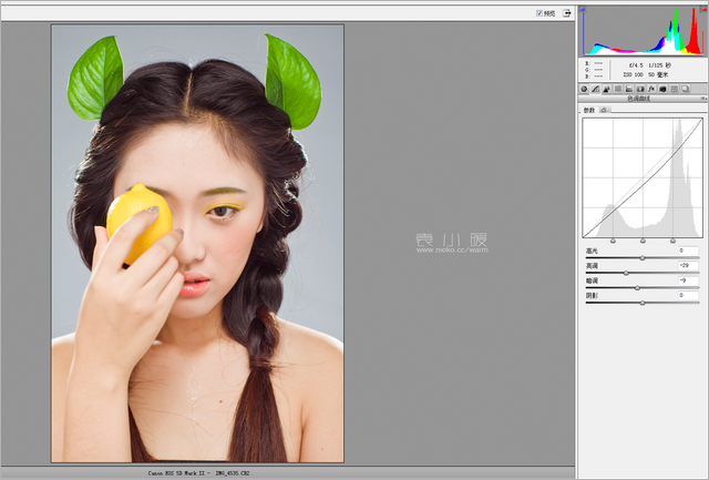 201421614534661 在Photoshop中打造水果妝面的人像圖片後期修圖教程