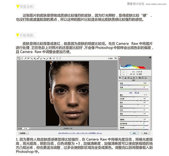 Photoshop給模特照片保留質感磨皮處理,PS教程,思緣教程網