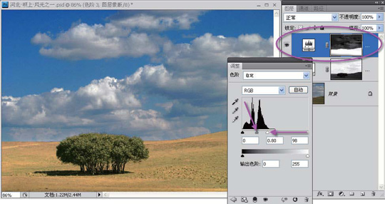 風光片天空photoshop處理技巧示例   三聯