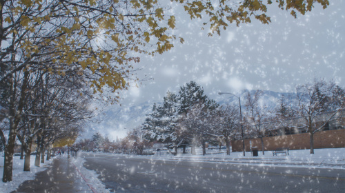 如何為照片Ps下雪效果 三聯