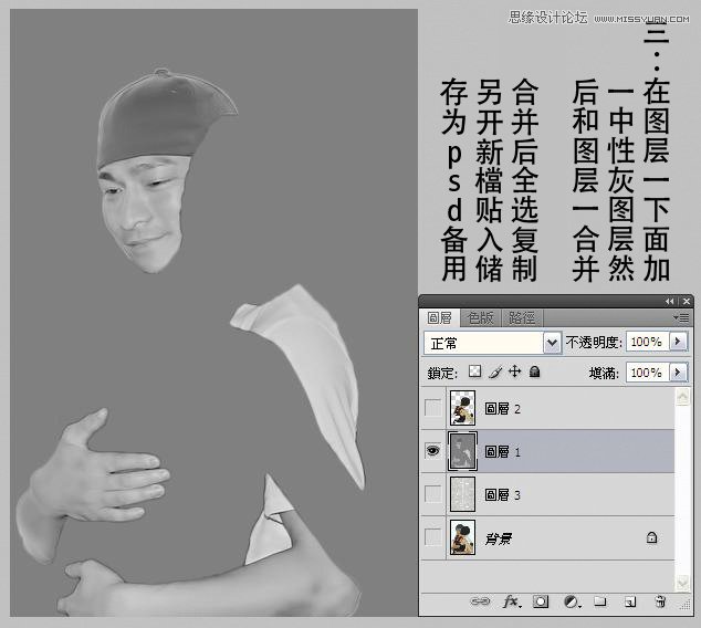 Photoshop使用置換工具制作水滴人像效果,三聯