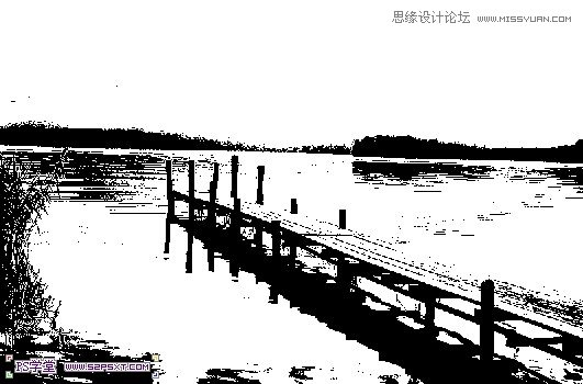 Photoshop把湖邊風景照轉成藝術效果,三聯