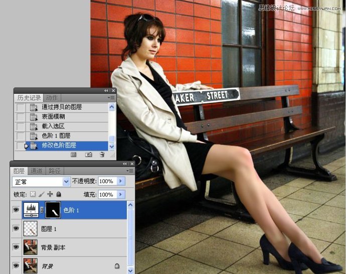 Photoshop調出國外女孩光滑亮白的腿部肌膚,三聯