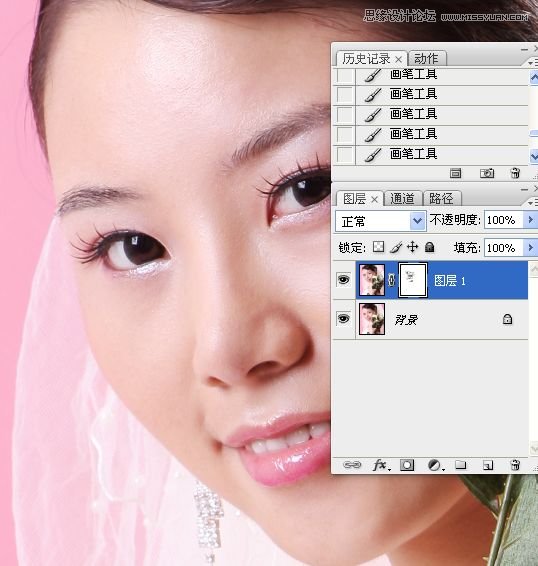 Photoshop使用簡單方法給美女人像磨皮,三聯