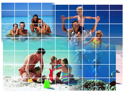 Photoshop入門教程：照片馬賽克拼貼效果簡單做_中國教程網