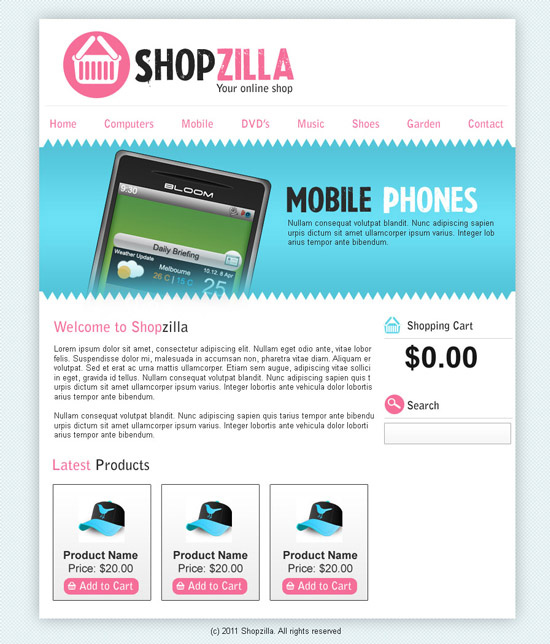 Design a Clean and Colorful Ecommerce Layout in Photoshop