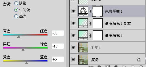 Photoshop將圖片調為泛白青色效果