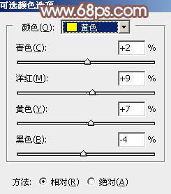 PS教程：PS打造唯美秋季金黃樹林美女圖