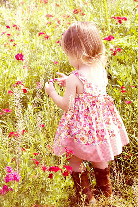PS填充圖層調出花叢中兒童照片的夢幻色彩 三聯