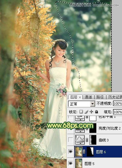 Photoshop調出外景婚片柔美韓風效果,PS教程,思緣教程網