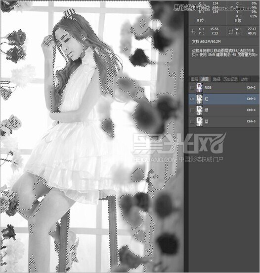 Photoshop調出室內女孩照片柔和的通透膚色,PS教程,素材中國