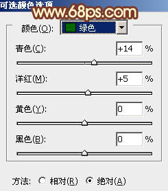 用PS把外景美女照片調成艷麗橙褐色