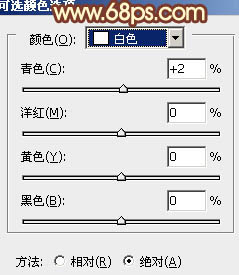 用PS把外景美女照片調成艷麗橙褐色