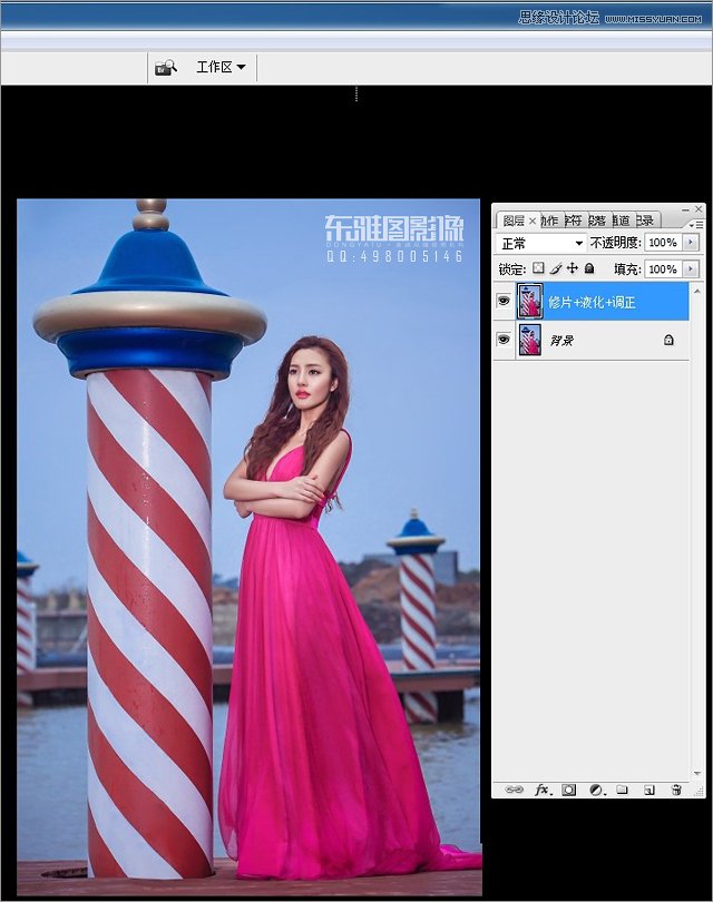 Photoshop調出外景婚片質感的銅色效果,PS教程,思緣教程網