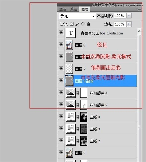 Photoshop調出外景人像高對比度冷色效果