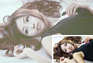Photoshop給美女加上淡調的韓系紅褐色 三聯