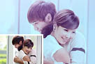 Photoshop給情侶照片加上韓系淡藍色技巧 三聯
