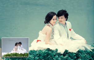 PhotoShop調出唯美溫馨的婚紗照片後期調色教程 三聯