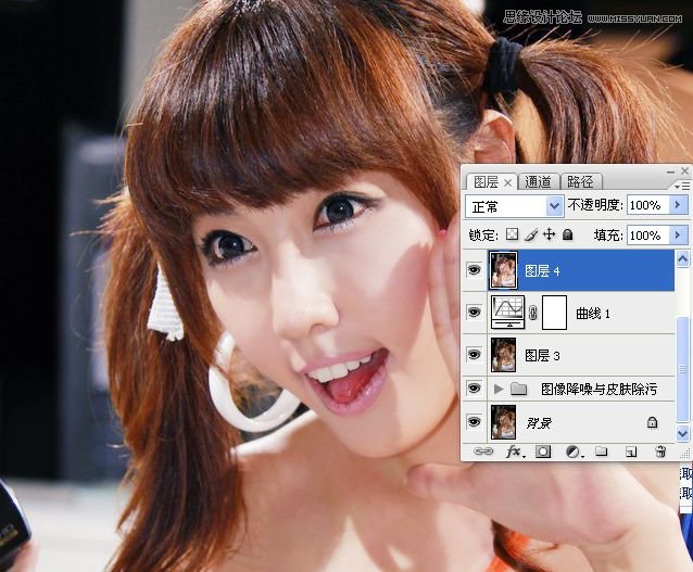 Photoshop調出可愛美女照片通透糖水膚色 三聯