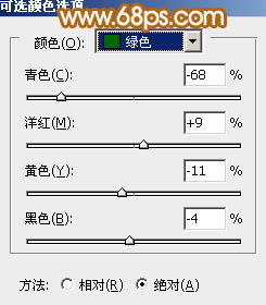 Photoshop給外景人物照片加上粉黃色教程 三聯教程