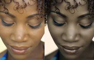 PhotoShop快速打造黑人黝黑質感皮膚效果教程  三聯教程