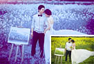 Photoshop打造浪漫藍色油菜花婚片教程 三聯教程
