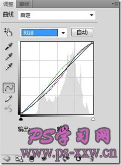 PS調制柔美純正青色照片效果