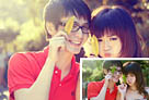 Photoshop給外景情侶照片加上燦爛的陽光色教程 三聯