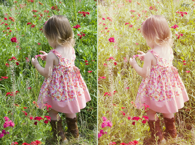 PhotoShop為寶寶照片調出夏日柔和淡黃色調 三聯