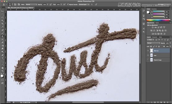 Photoshop創建原汁原味的塵土字體教程,PS教程,思緣教程網