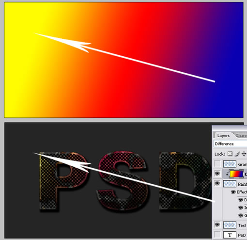 130RV39320 1409107 在Photoshop中制作斑駁的彩色生銹金屬文字