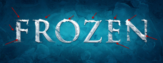 4 paint 550x213 Create Realistic Frozen Text Effect in Photoshop