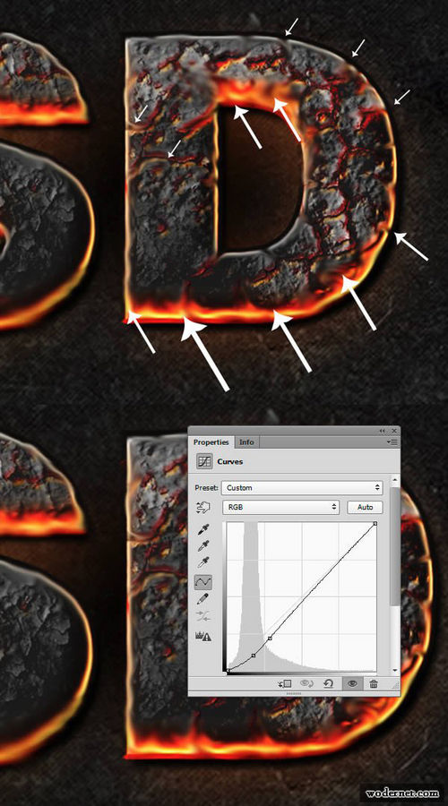 PS教程：Photoshop制作爆裂熔巖文字特效