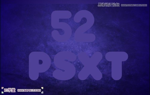 Photoshop設計紫色光感效果藝術字教程,三聯