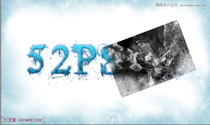 Photoshop設計冰凍效果的藍色字體教程,三聯